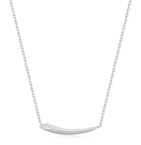 Sterling Silver Arrow Bar Necklace