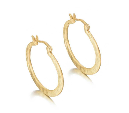 JORGE REVILLA 26MM HOOPS FROM THE OLYMPIA COLLECTION STERLING SILVER W