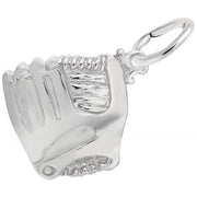 Sterling Silver Baseball And Mitt Charm