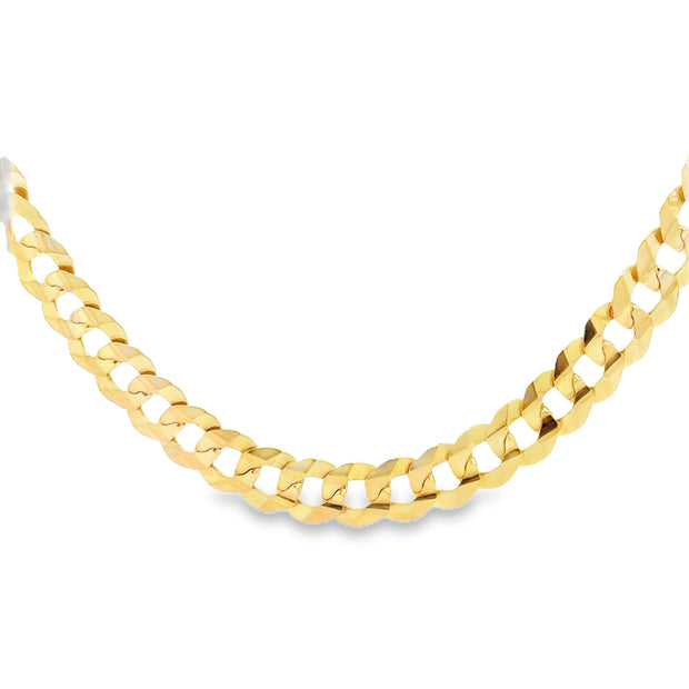 Vintage 14Kt Yellow Gold Curb Link Chain 24 Inches Long And Weighs 43.