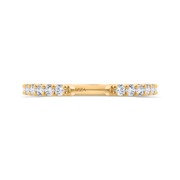 14kt Yellow Gold Mounting To Fit Any Stone With 19 Round Diamonds .36t