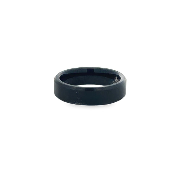 Vintage Cobalt Band 6Mm Wide With Beveled Edges Finger Size 9.0.

RE