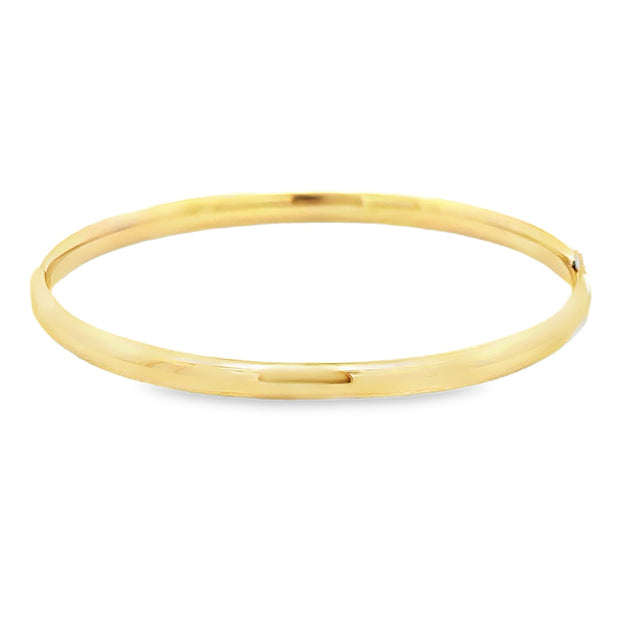 Vintage 10Kt Yellow Gold Hinged Bangle Bracelet Measuring 4.6Mm Wide A