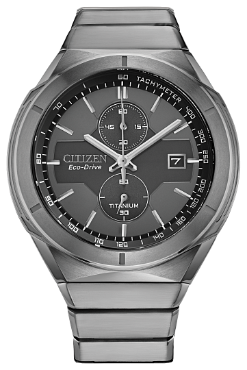 Men's Eco Drive Super Titanium Armor Chronograph Watch With Titanium B