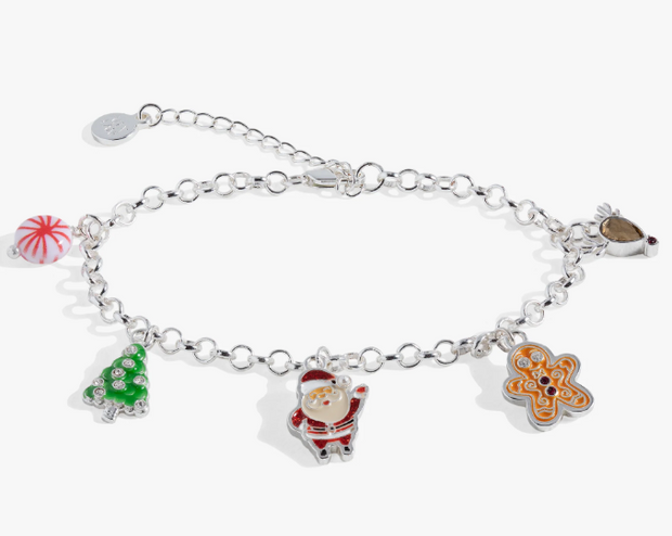 Sterling Silver Santa, Christmas Tree ,Peppermint Candy,Gingerbread Ma