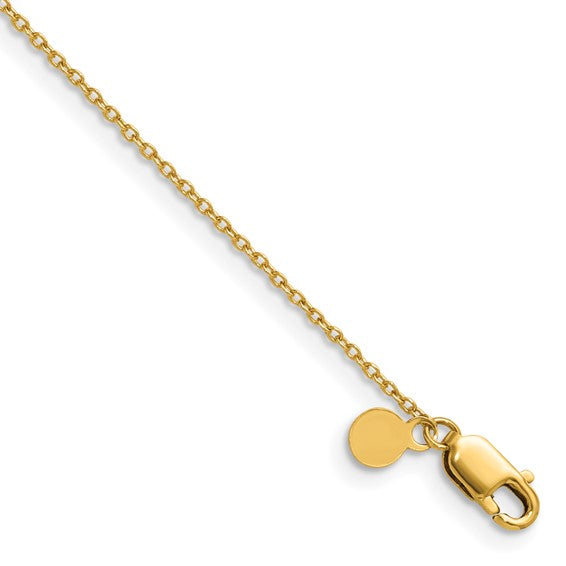 1/20 14kt Gold Filled 1.0mm Oval Cable With Lobster Clasp 20in Chain