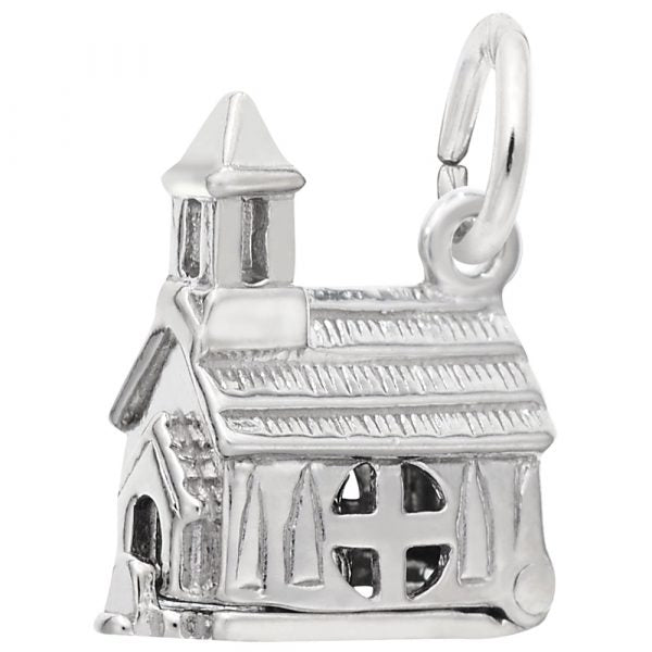 Sterling Silver  Church Charm