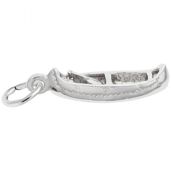Sterling Silver  Canoe Charm