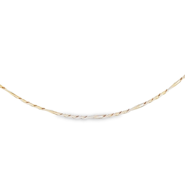Vintage 14 Karat Yellow Gold 2.5Mm Wide Figaro Chain 18 Inches Long An