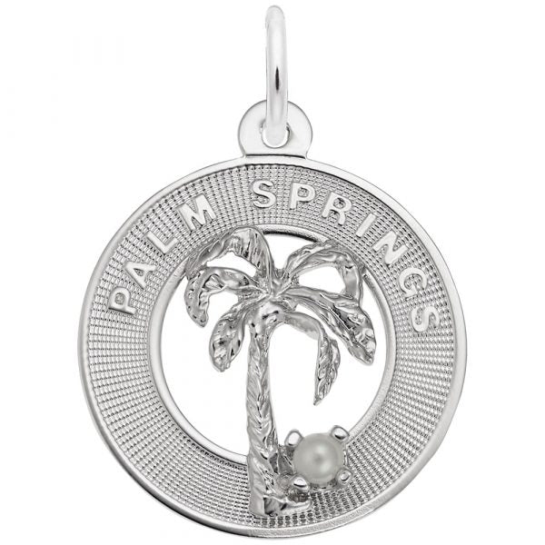 Sterling Silver Palm Springs Charm