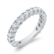 14kt White Gold Ring With 19 Round Diamonds 1.32ct G/H Si1