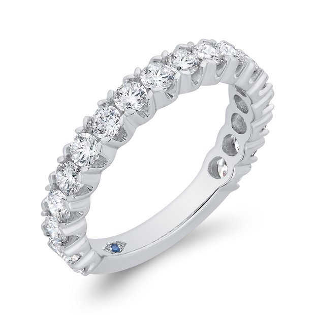 14kt White Gold Ring With 19 Round Diamonds 1.32ct G/H Si1