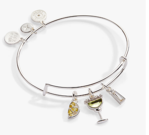 Sterling Silver Margarita Charm Bangle