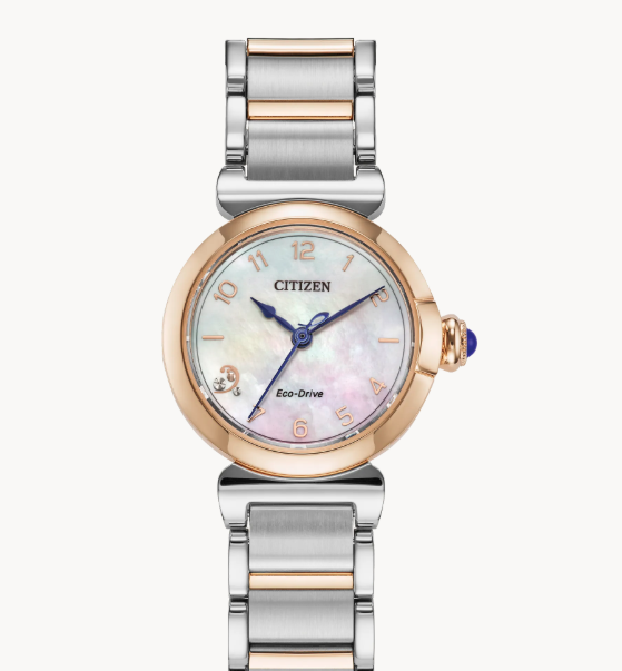 CITIZEN L MAE ECO DRIVE WATCH WITH MOTHER OF PEARL FACE