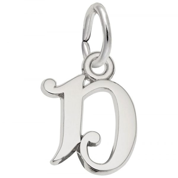 Sterling Silver Initial D