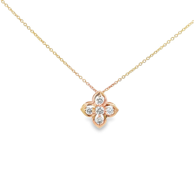 10k Yellow Gold Natural Diamond Pendant With 5 Diamonds At 0.33 tdw On