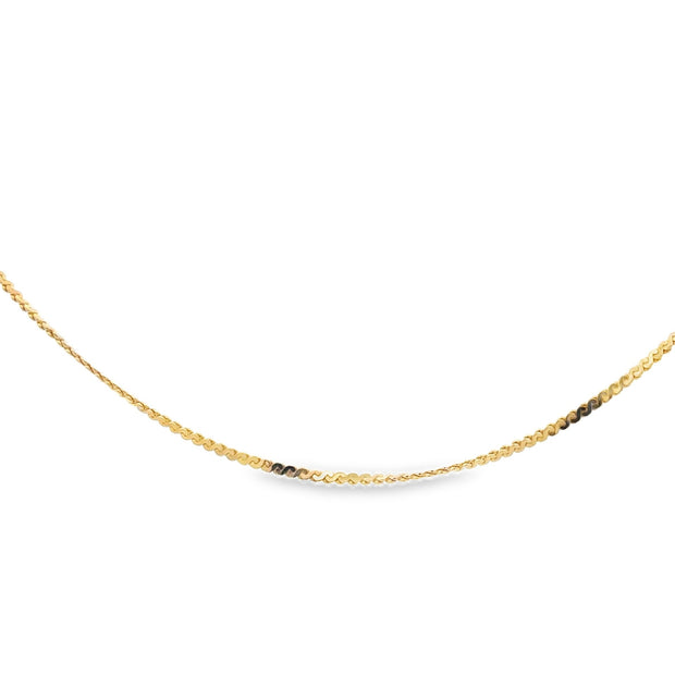 Vintage 14Kt Yellow Gold 1.5Mm Wide Eighteen Inch Long Chain Weighing